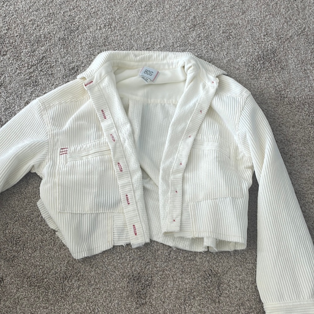 BDG cropped button up